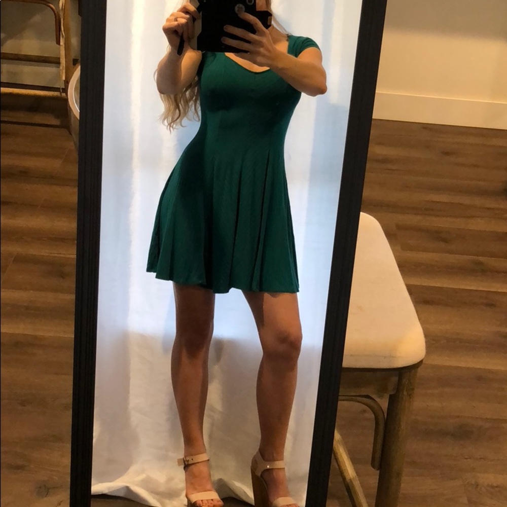 Small, green, mini dress! Mossimo.